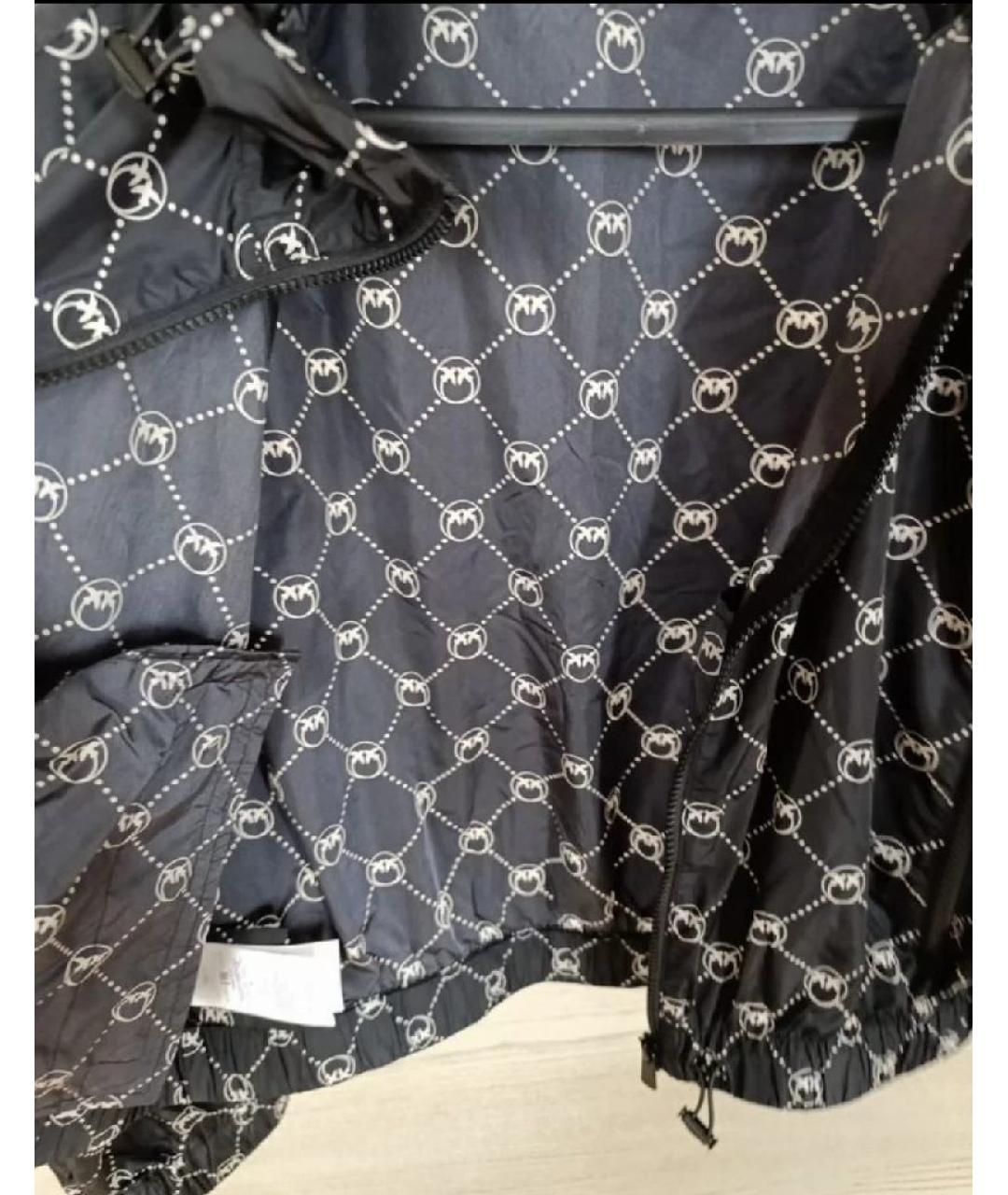 PINKO Черная полиэстеровая куртка, фото 4