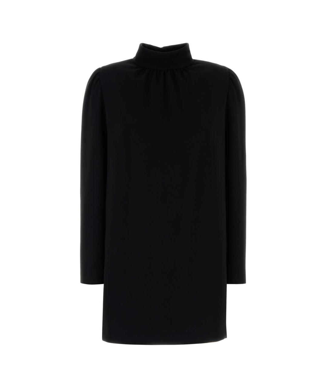 MAX MARA Черное ацетатное повседневное платье, фото 1