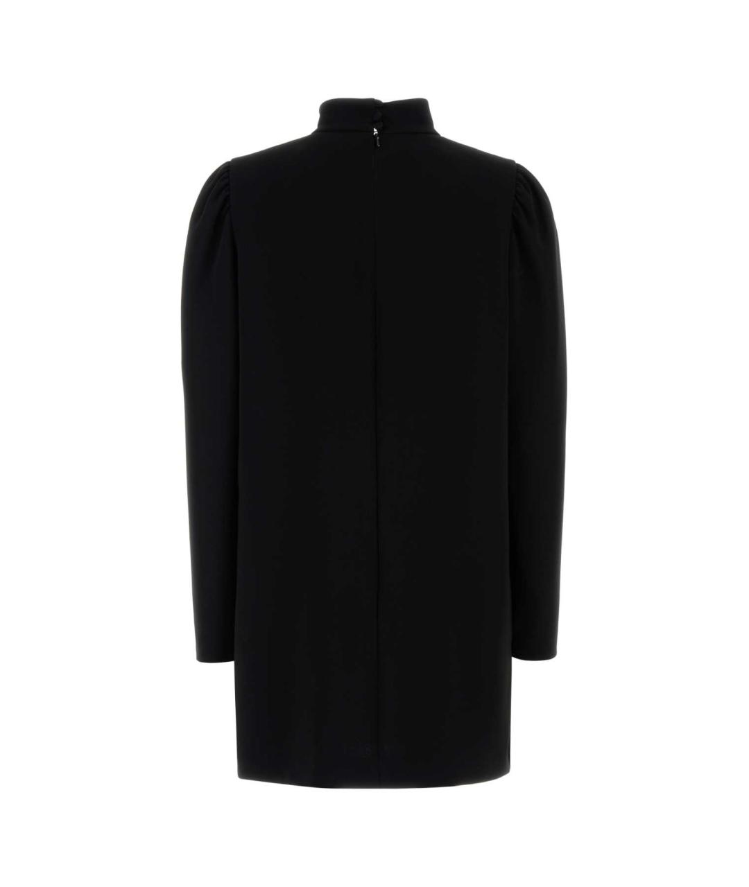 MAX MARA Черное ацетатное повседневное платье, фото 2