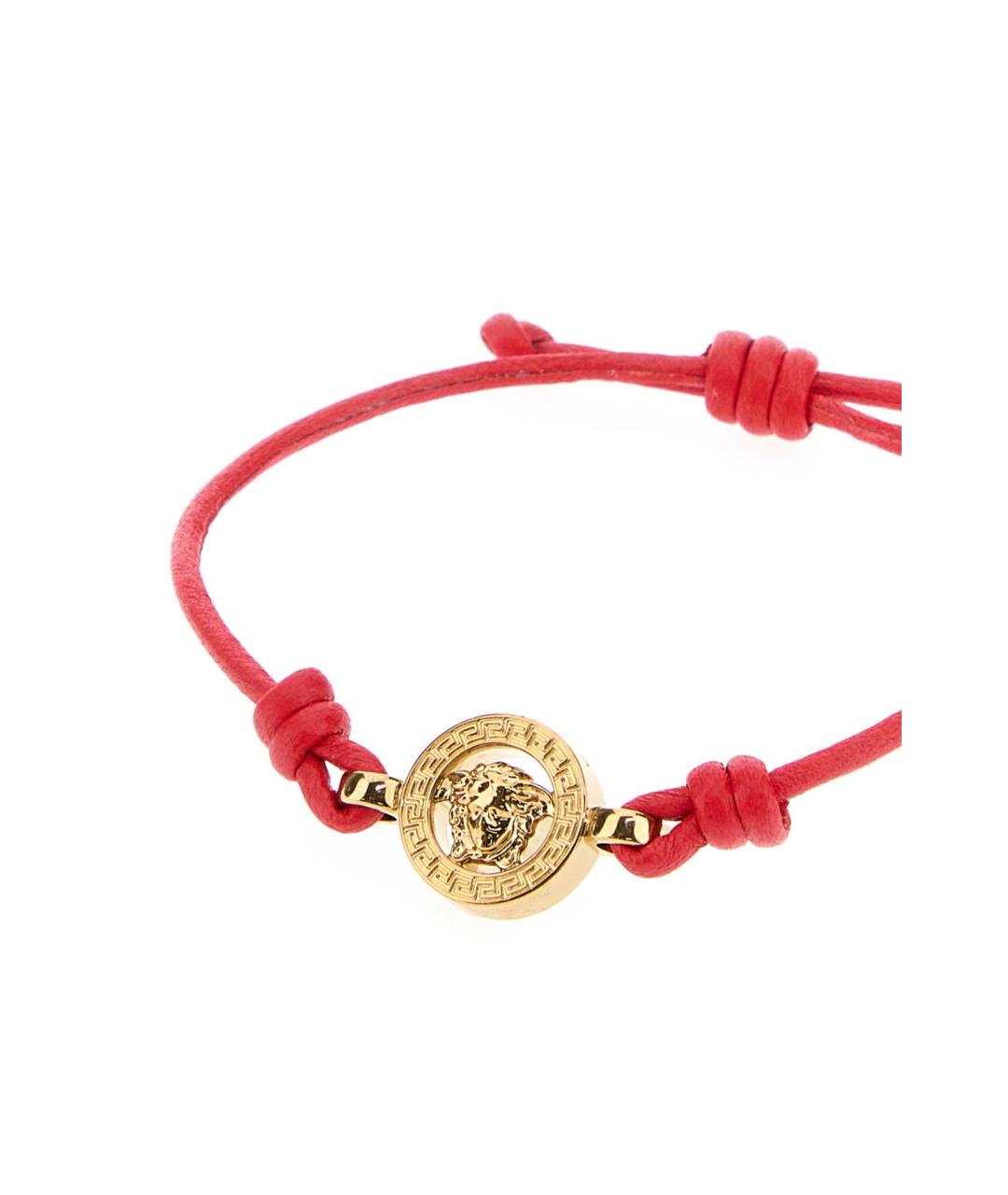 VERSACE Красный кожаный браслет, фото 2