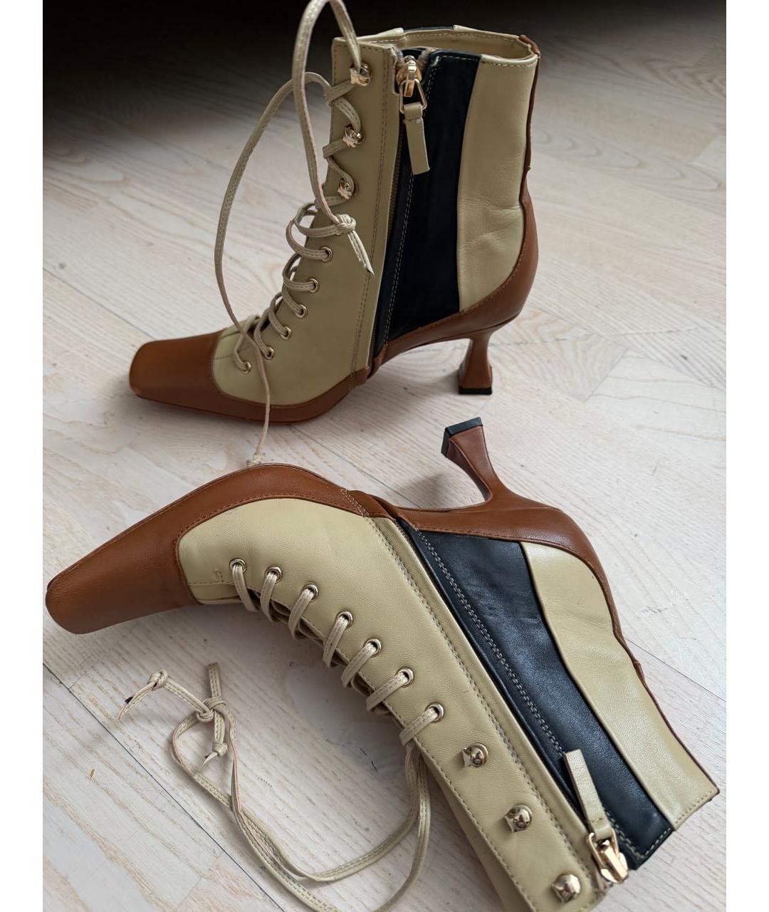 MANU ATELIER Мульти кожаные ботинки, фото 9