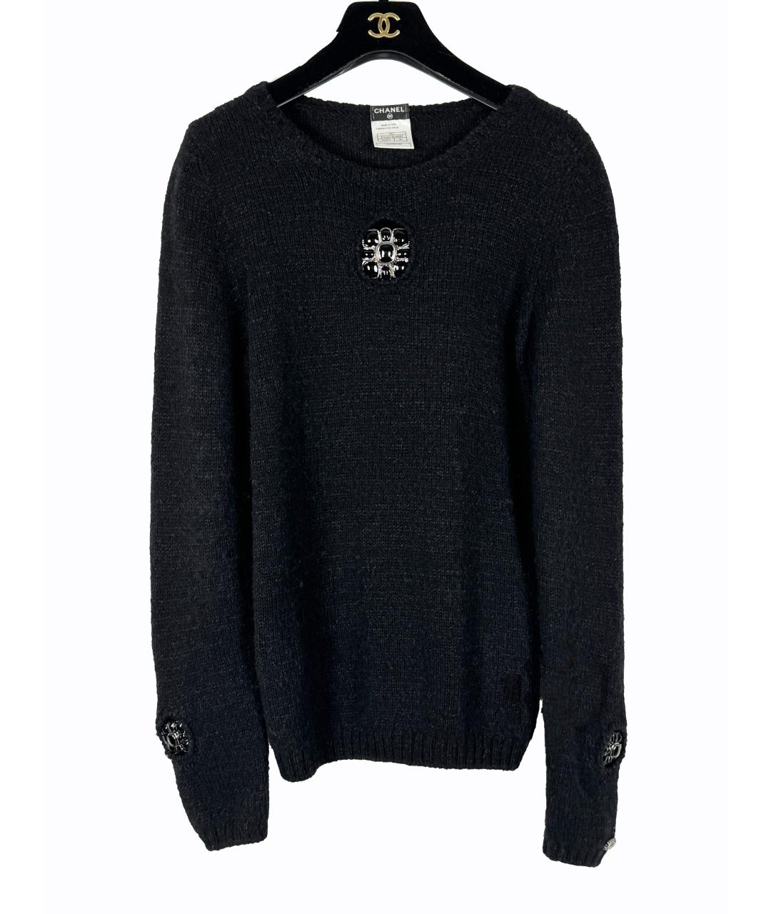 CHANEL Черный кашемировый джемпер / свитер, фото 3