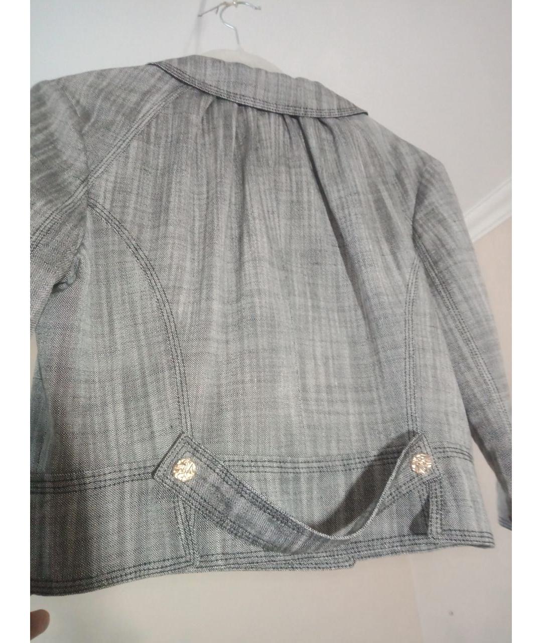 LOUIS VUITTON Серый хлопковый жакет/пиджак, фото 4