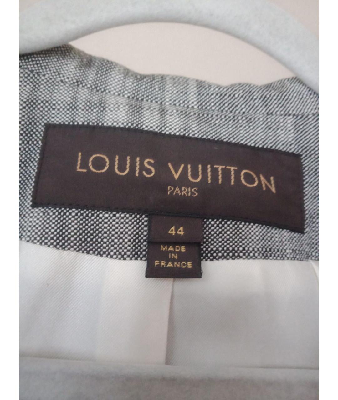 LOUIS VUITTON Серый хлопковый жакет/пиджак, фото 3