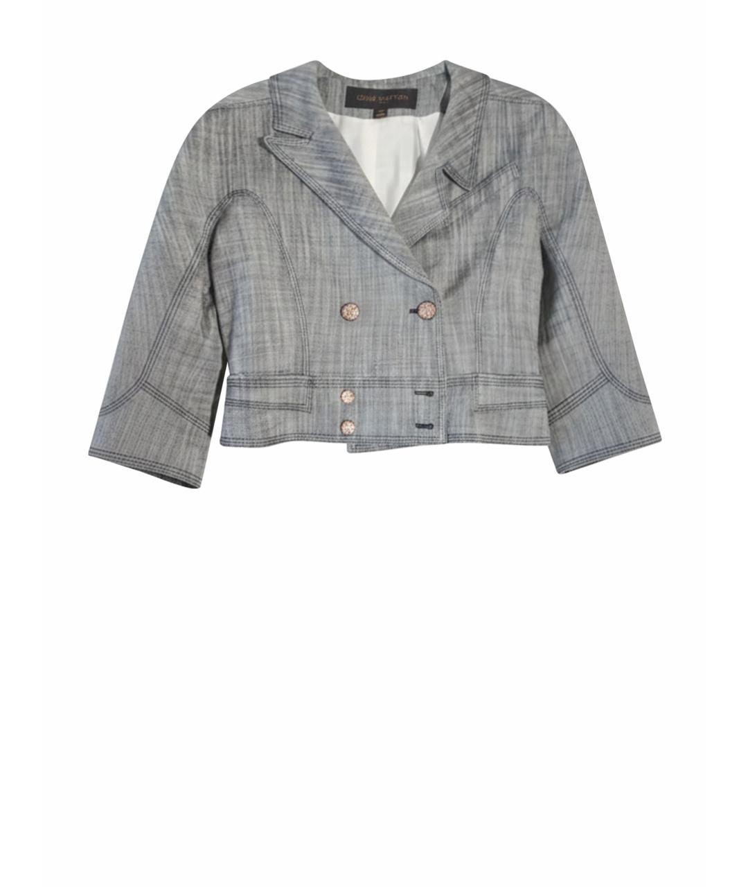 LOUIS VUITTON Серый хлопковый жакет/пиджак, фото 1