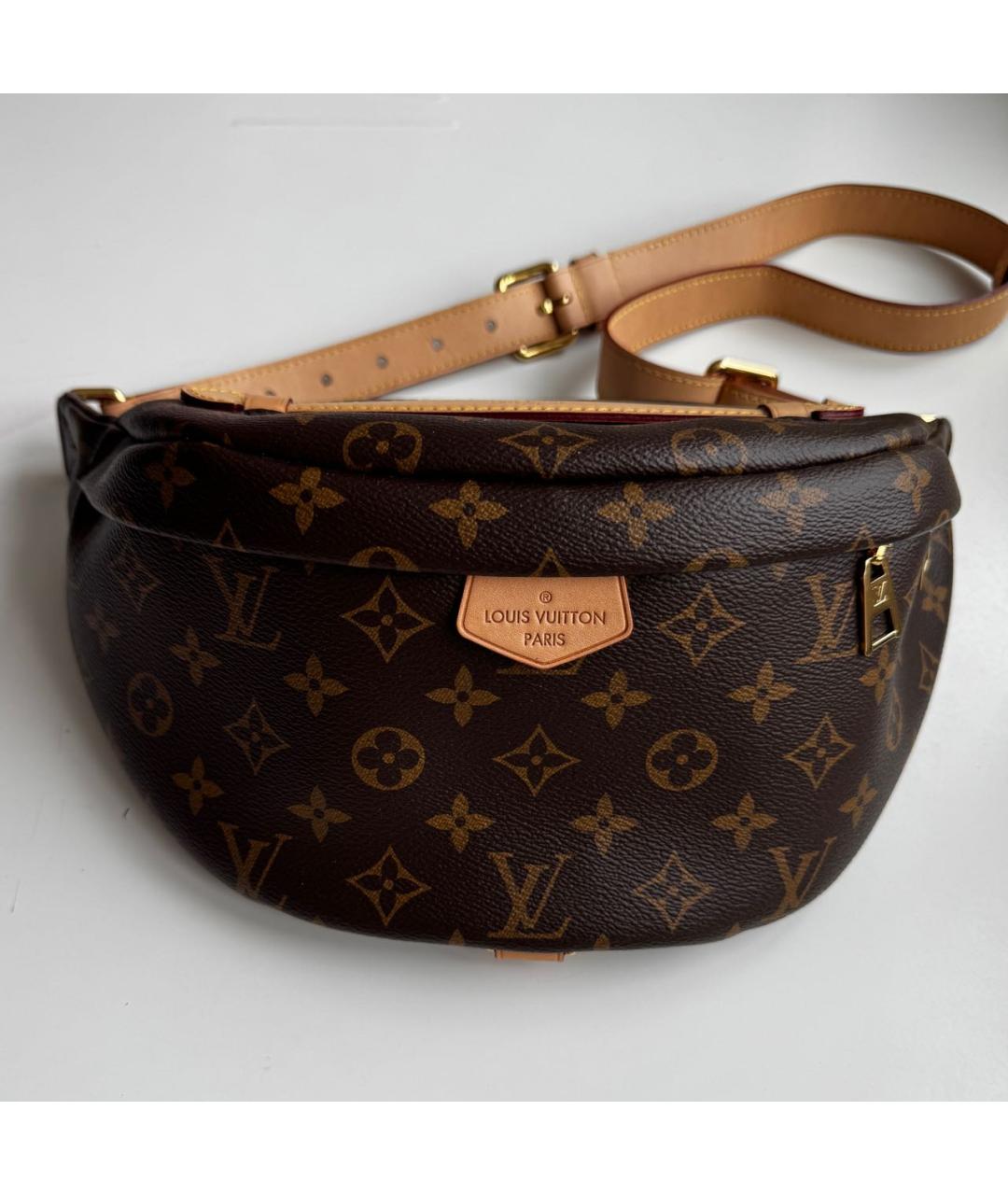 LOUIS VUITTON Коричневая поясная сумка, фото 9