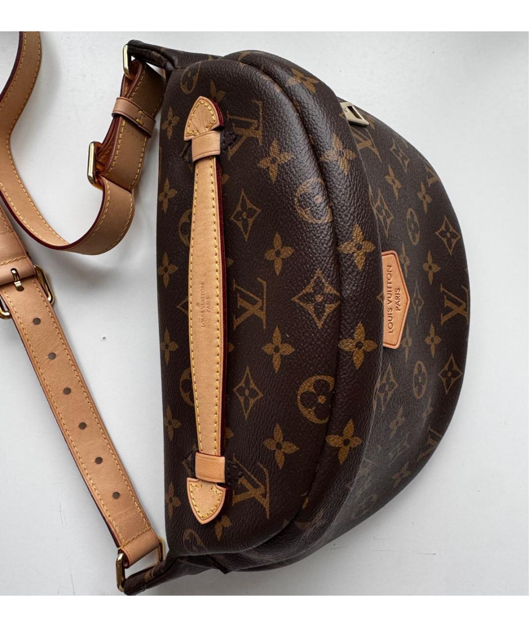 LOUIS VUITTON Коричневая поясная сумка, фото 3