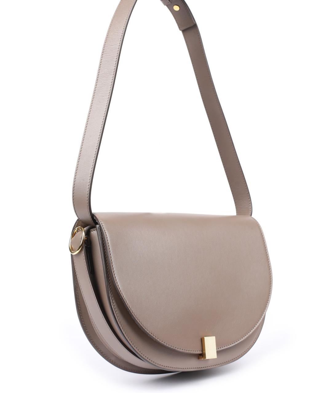 VICTORIA BECKHAM Коричневая кожаная сумка через плечо, фото 3