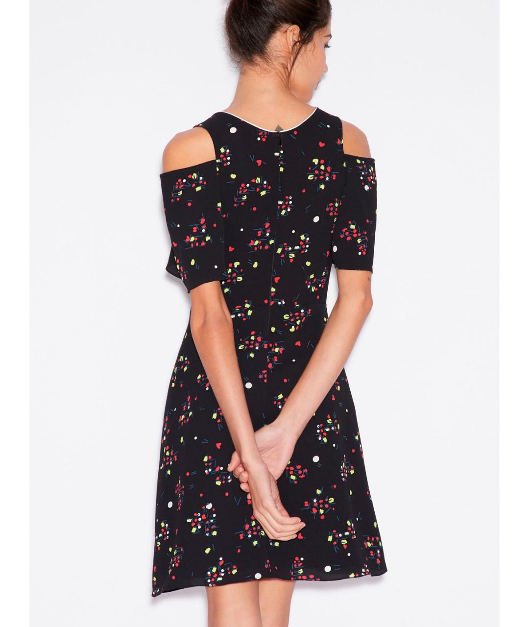 ARMANI EXCHANGE Черное повседневное платье, фото 3