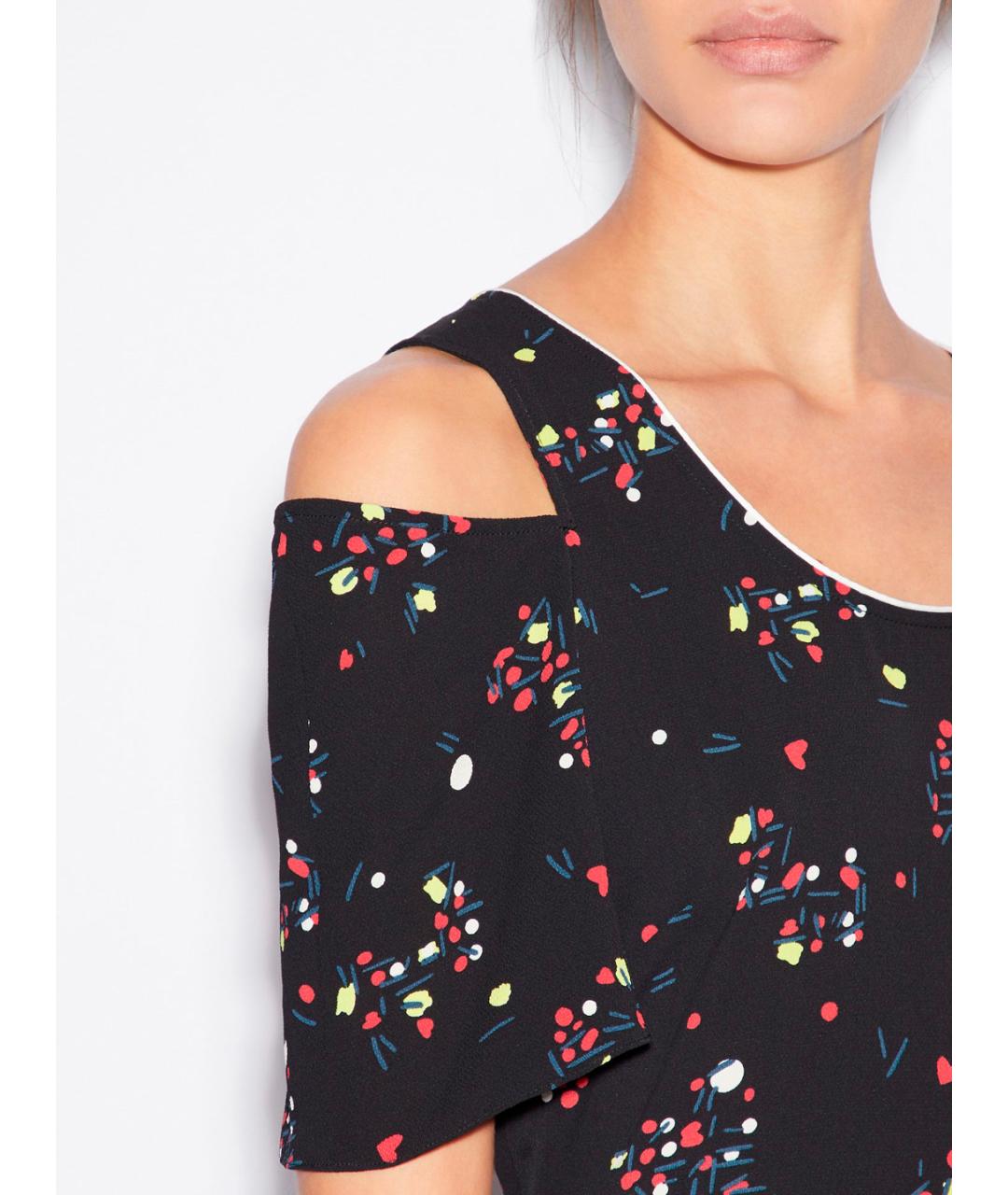 ARMANI EXCHANGE Черное повседневное платье, фото 2