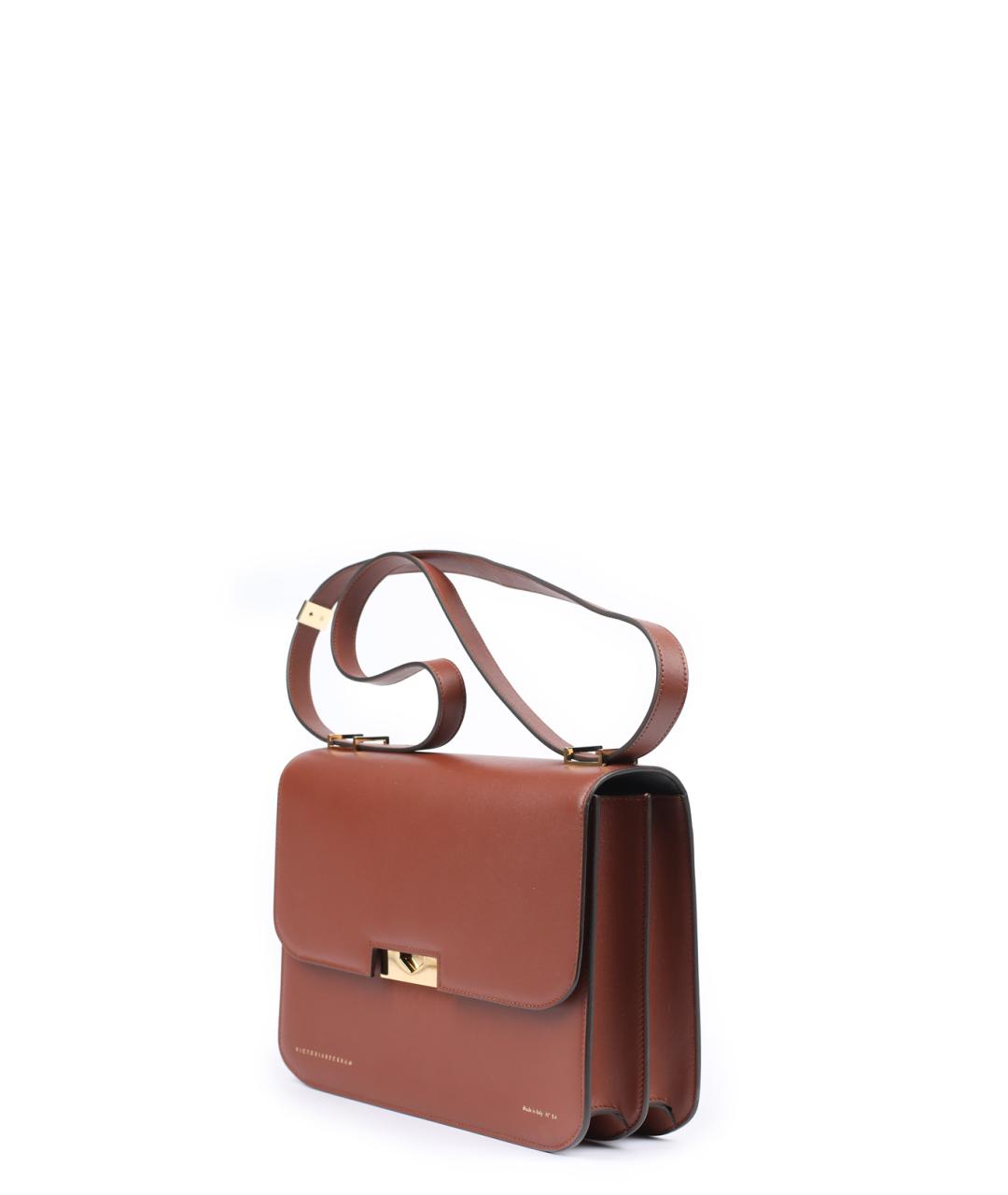 VICTORIA BECKHAM Коричневая кожаная сумка через плечо, фото 2