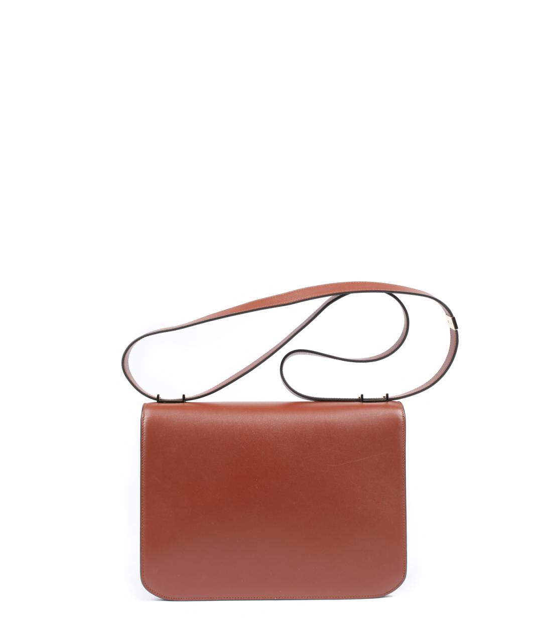 VICTORIA BECKHAM Коричневая кожаная сумка через плечо, фото 3