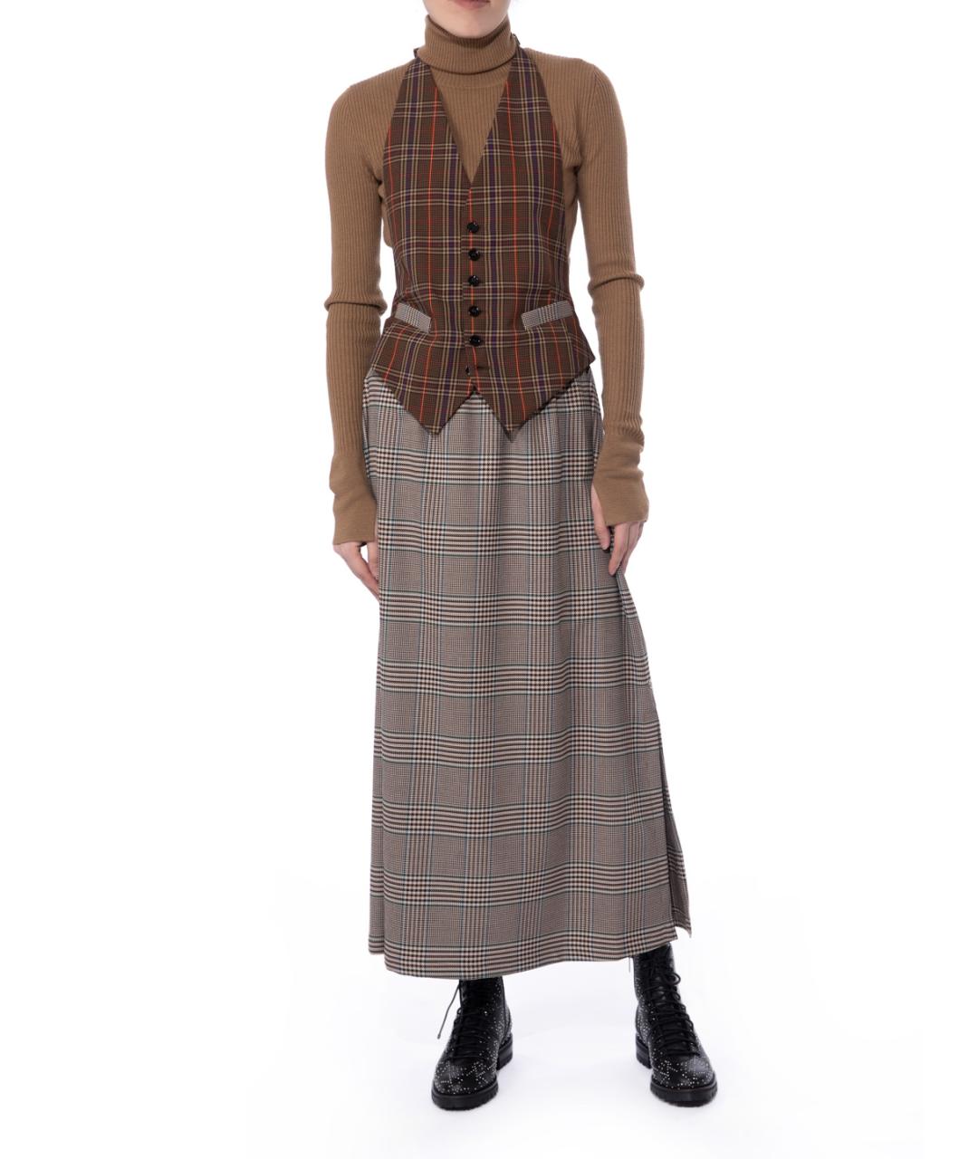 MM6 MAISON MARGIELA Коричневое повседневное платье, фото 2