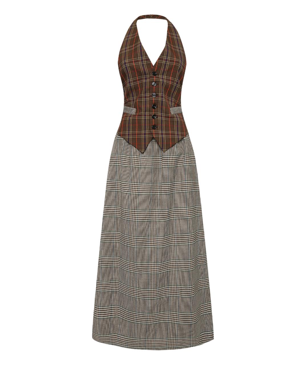 MM6 MAISON MARGIELA Коричневое повседневное платье, фото 1