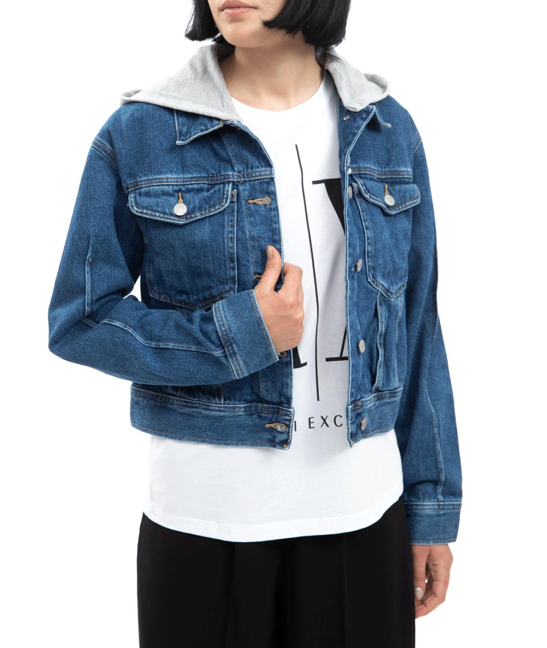 ARMANI EXCHANGE Синяя хлопковая куртка, фото 1