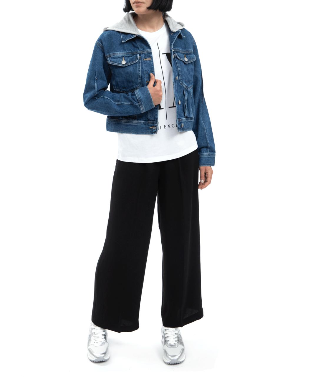 ARMANI EXCHANGE Синяя хлопковая куртка, фото 3