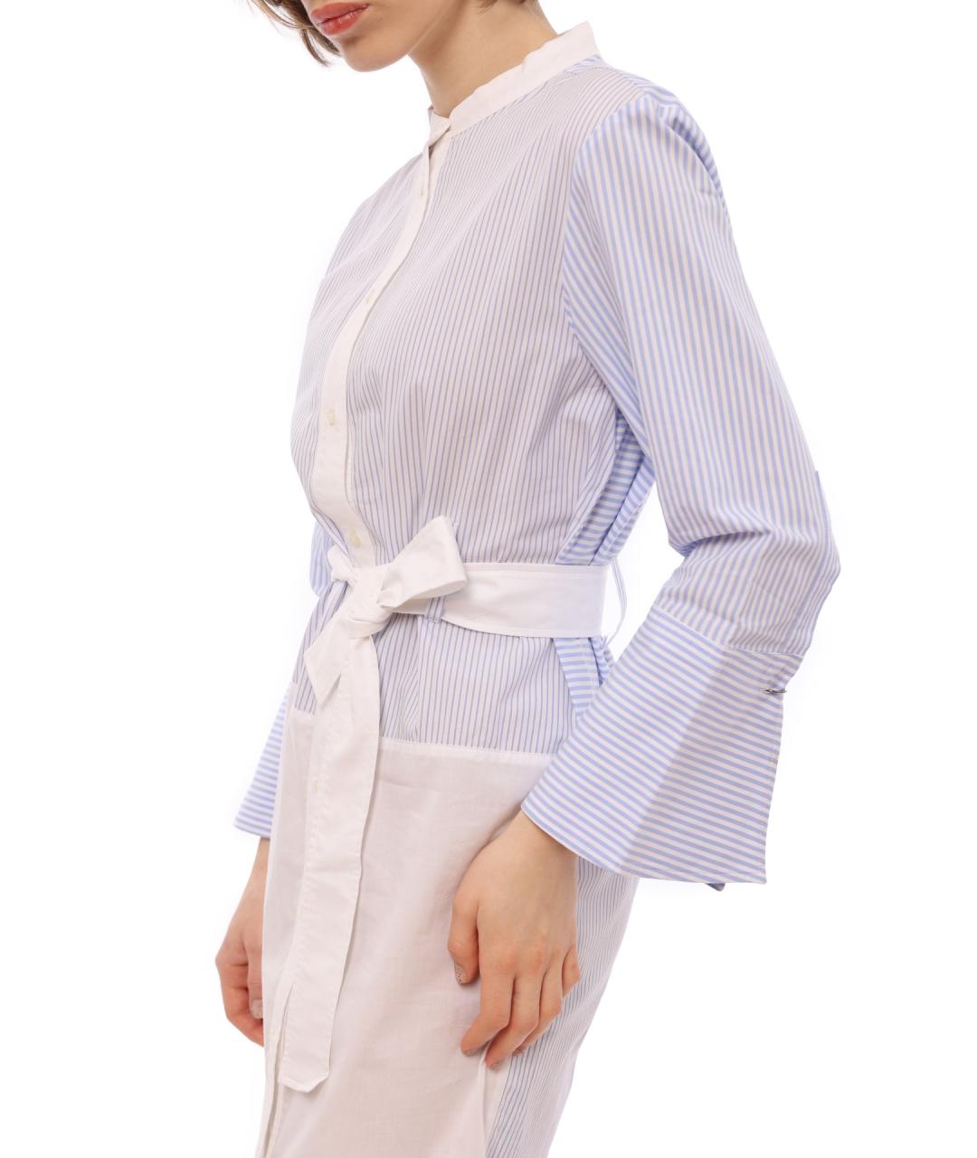 ARMANI EXCHANGE Голубое хлопковое платье, фото 4