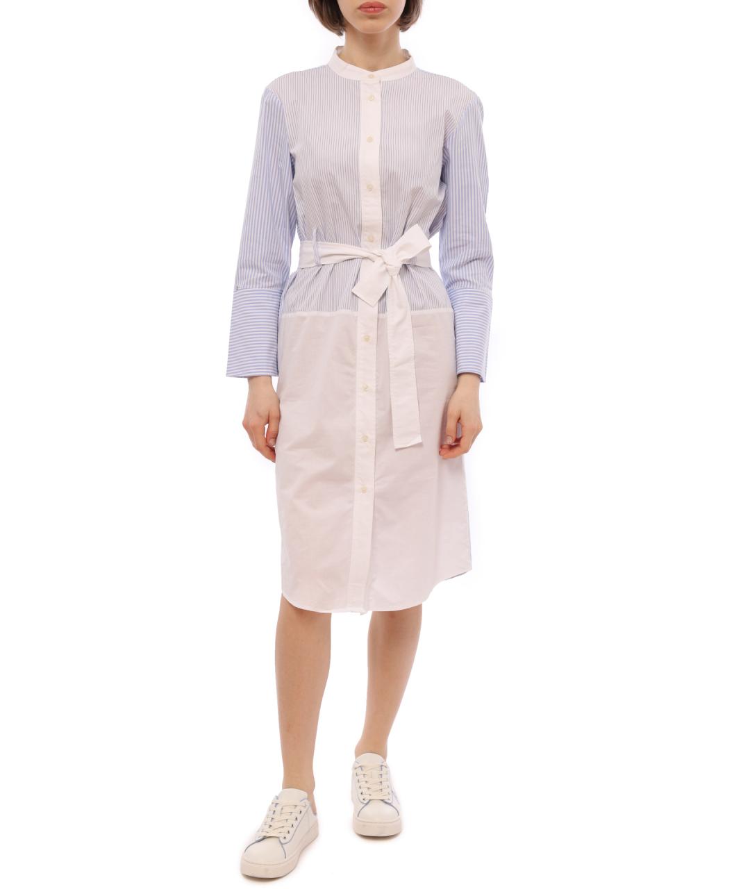 ARMANI EXCHANGE Голубое хлопковое платье, фото 1