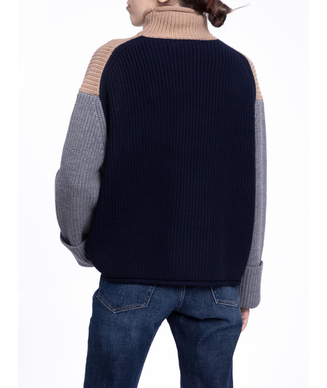 VICTORIA BECKHAM Синий джемпер / свитер, фото 2