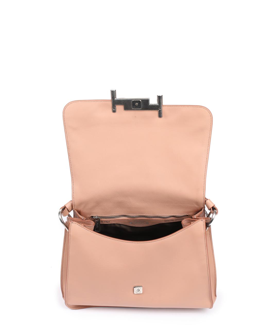 TOD'S Розовая кожаная сумка через плечо, фото 4