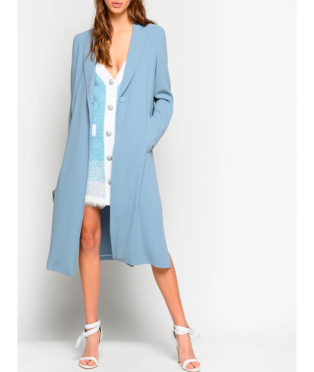 PINKO Голубой тренч/плащ, фото 2