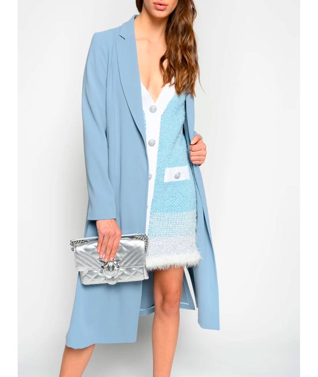 PINKO Голубой тренч/плащ, фото 3