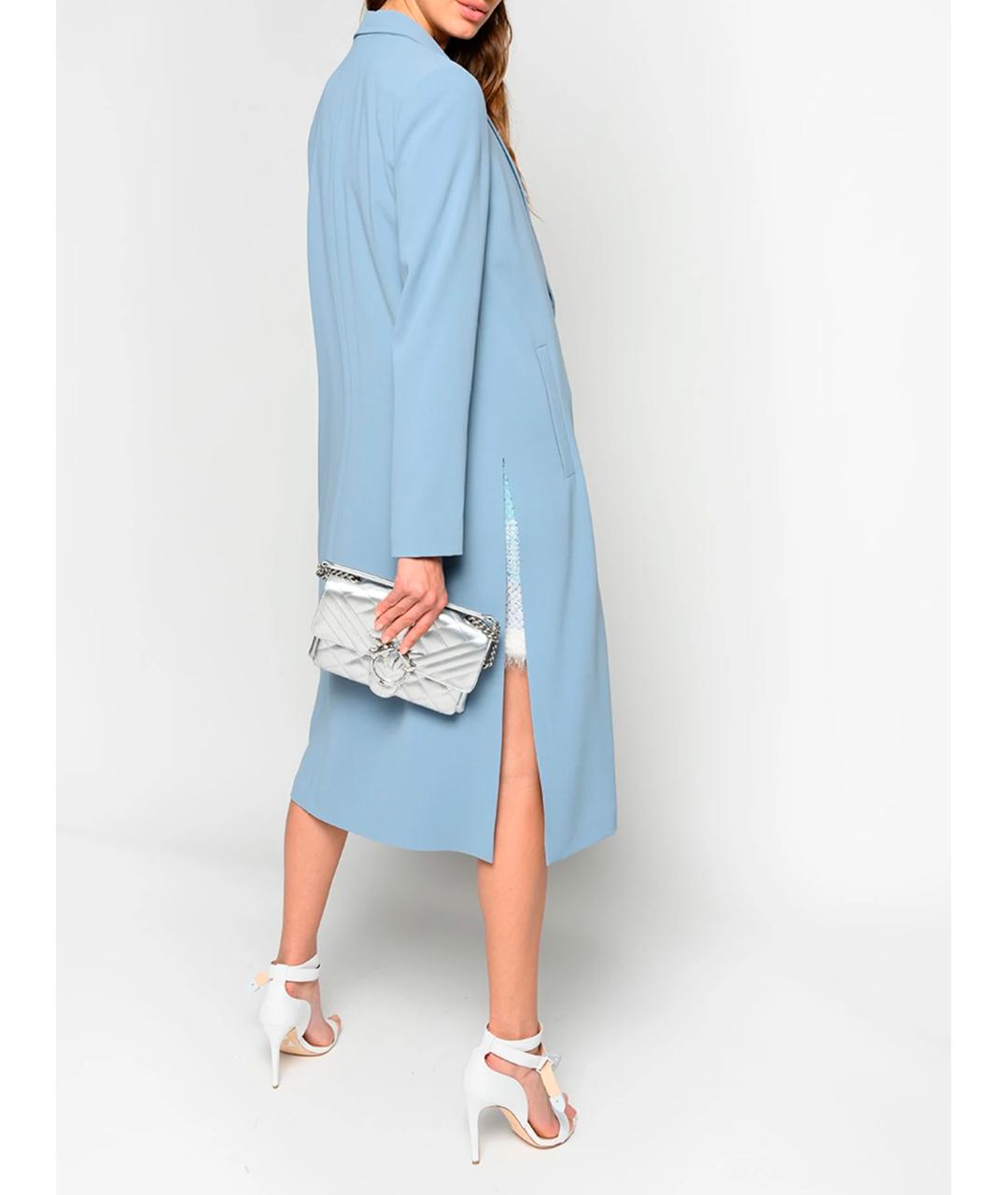 PINKO Голубой тренч/плащ, фото 4