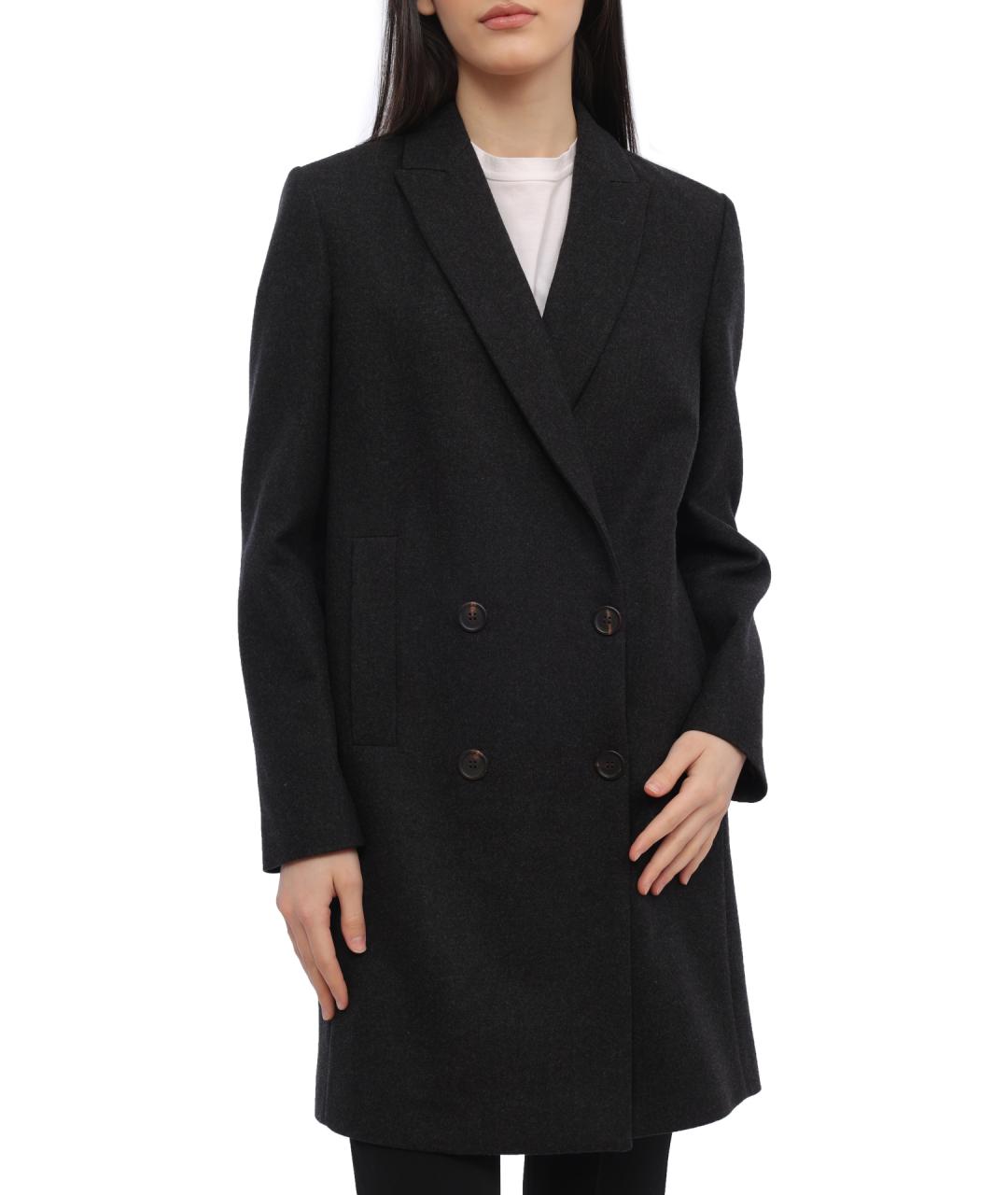 BRUNELLO CUCINELLI Черное шерстяное пальто, фото 1