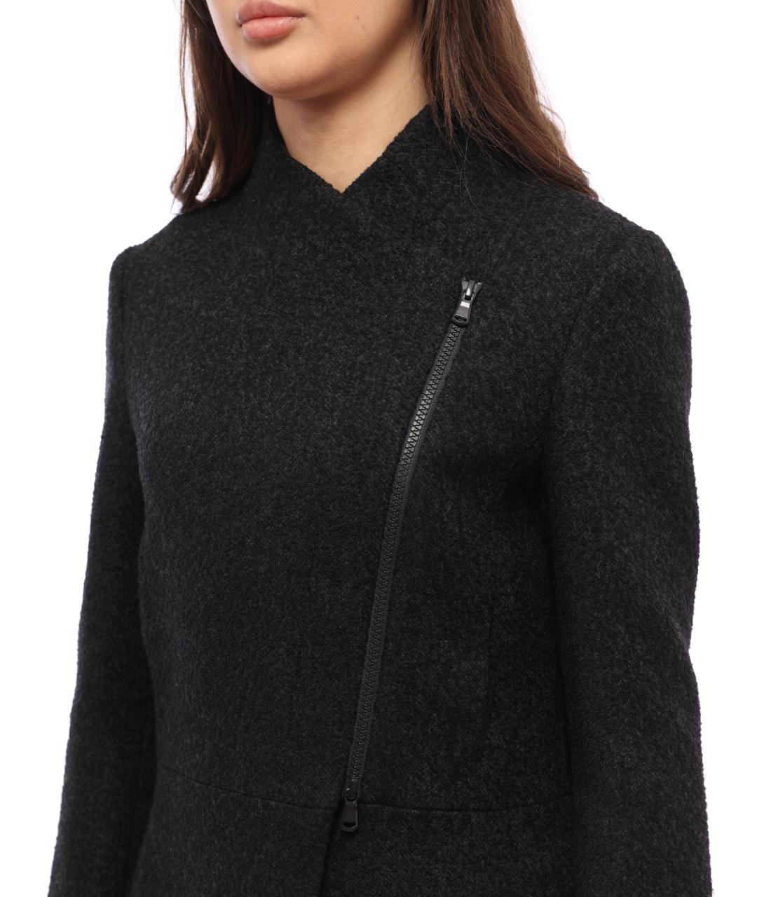 BRUNELLO CUCINELLI Черное шерстяное пальто, фото 4