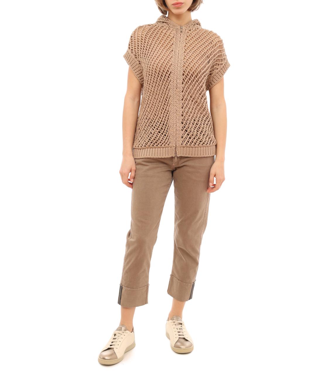 BRUNELLO CUCINELLI Бежевая жилетка, фото 1