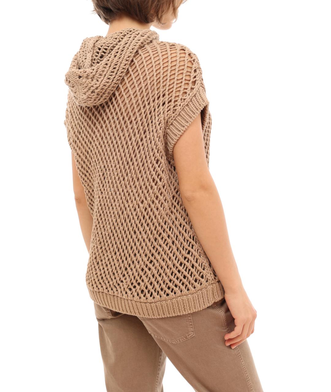 BRUNELLO CUCINELLI Бежевая жилетка, фото 5