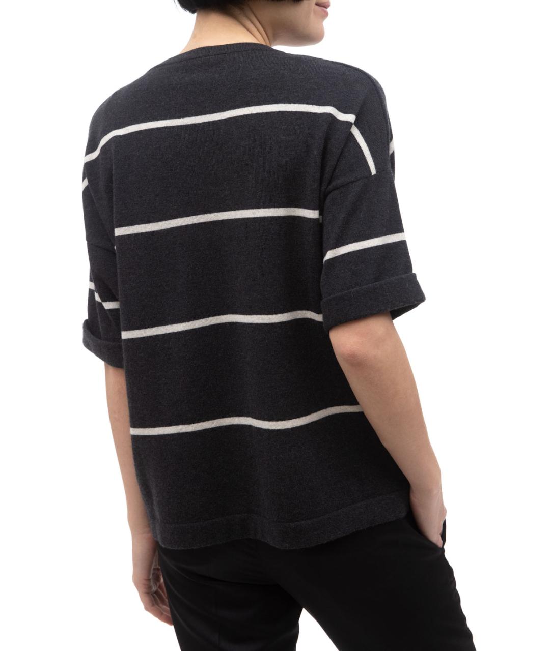 BRUNELLO CUCINELLI Антрацитовый шерстяной джемпер / свитер, фото 2