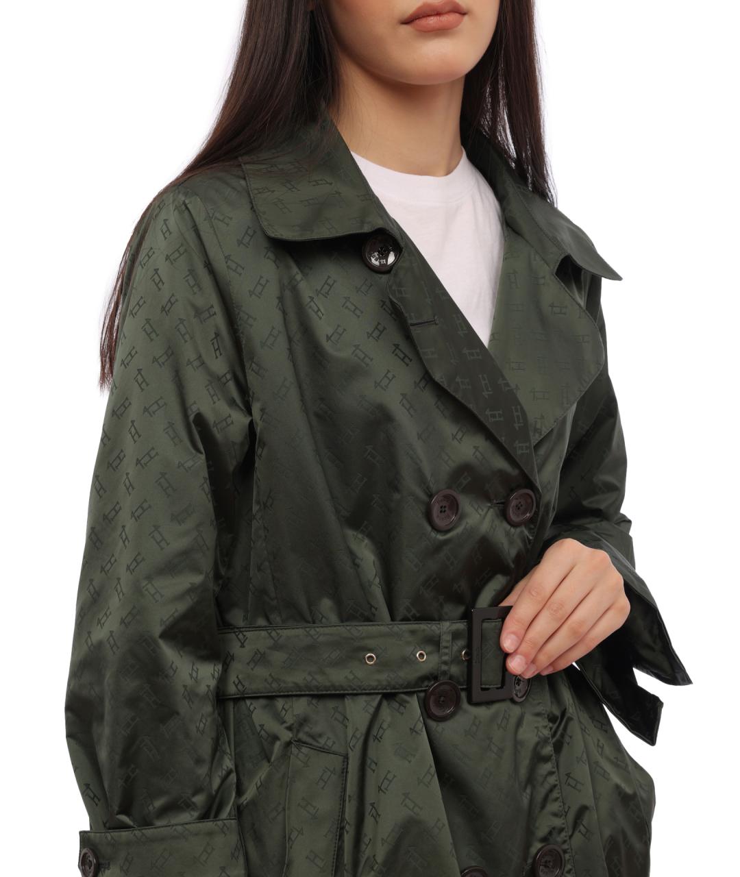 HERNO Зеленый тренч/плащ, фото 3