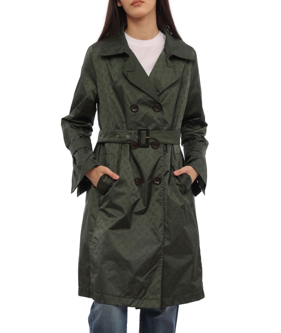 HERNO Зеленый тренч/плащ, фото 2
