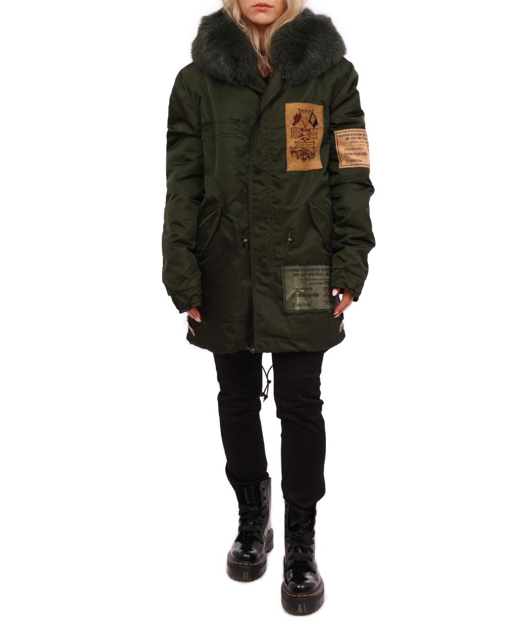 MR & MRS ITALY Зеленая полиамидовая парка, фото 2