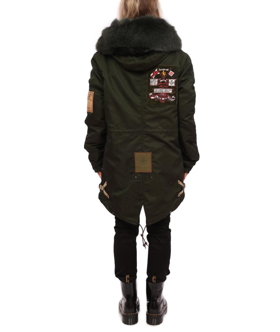 MR & MRS ITALY Зеленая полиамидовая парка, фото 7