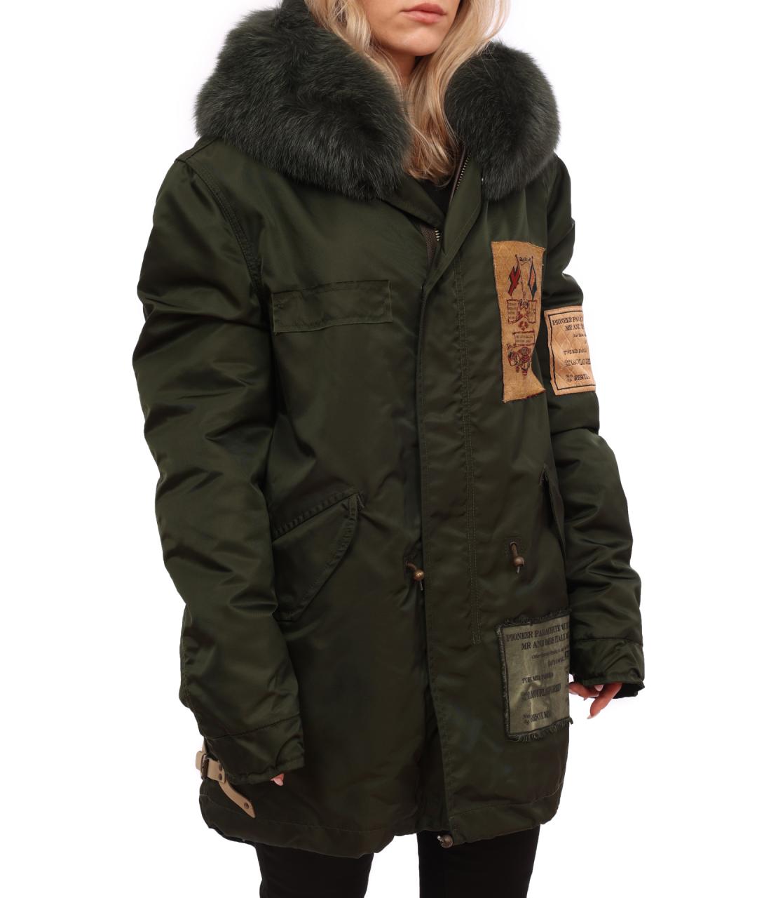 MR & MRS ITALY Зеленая полиамидовая парка, фото 6