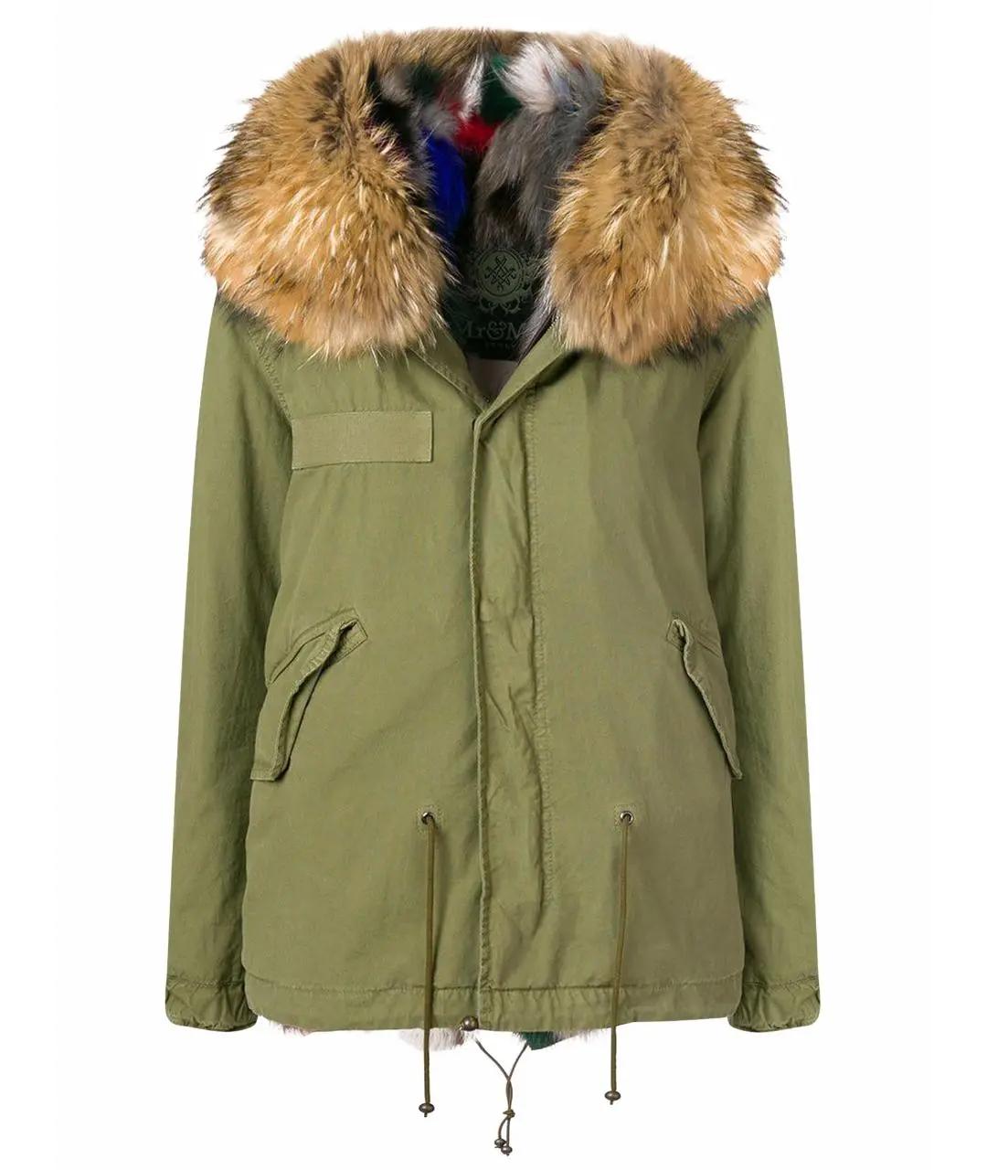 MR & MRS ITALY Хаки хлопковая парка, фото 1