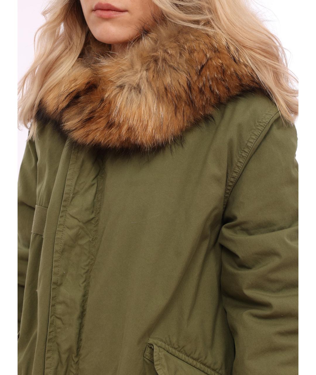 MR & MRS ITALY Хаки хлопковая парка, фото 4