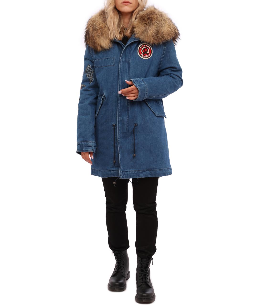 MR & MRS ITALY Синяя хлопковая парка, фото 6