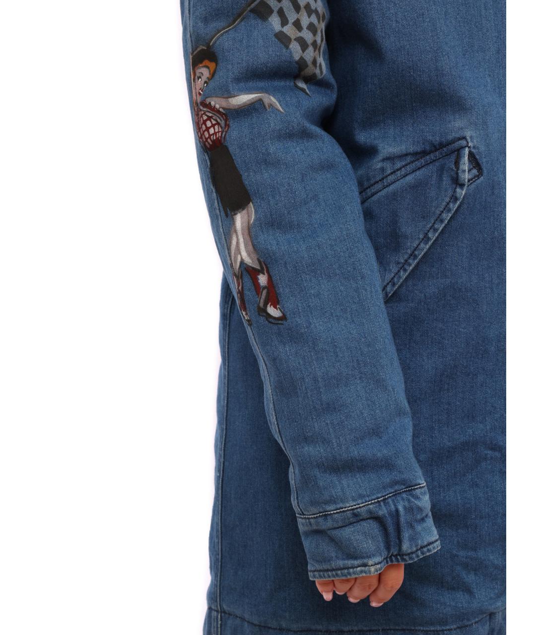 MR & MRS ITALY Синяя хлопковая парка, фото 2