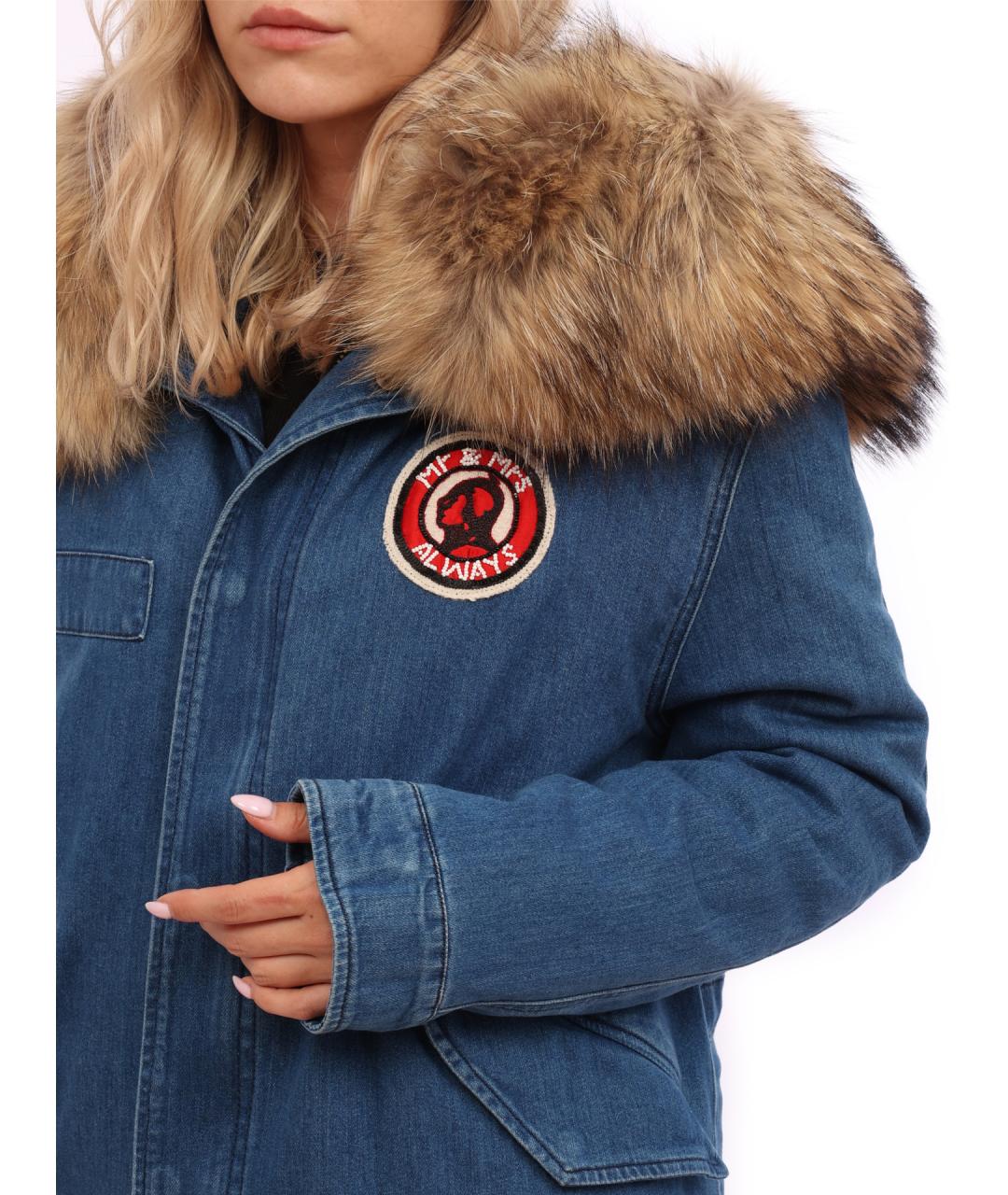 MR & MRS ITALY Синяя хлопковая парка, фото 8