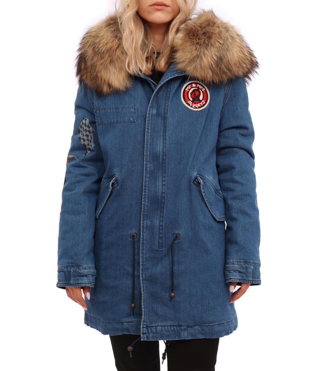 MR & MRS ITALY Синяя хлопковая парка, фото 7