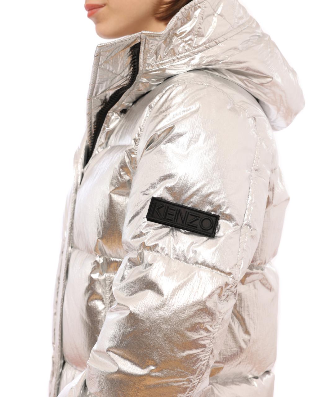 KENZO Серебрянный пуховик, фото 5