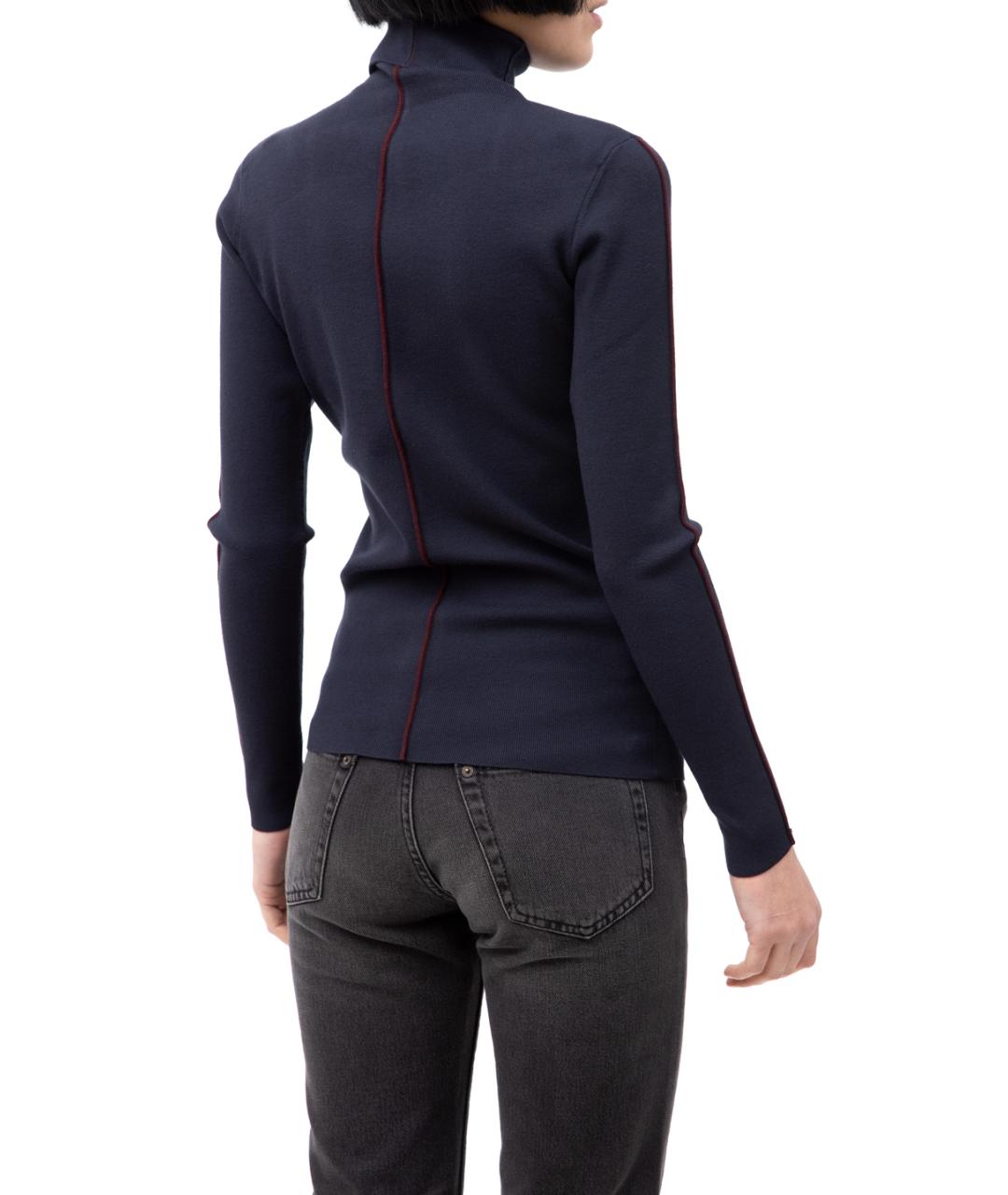 VICTORIA BECKHAM Синяя водолазка, фото 3