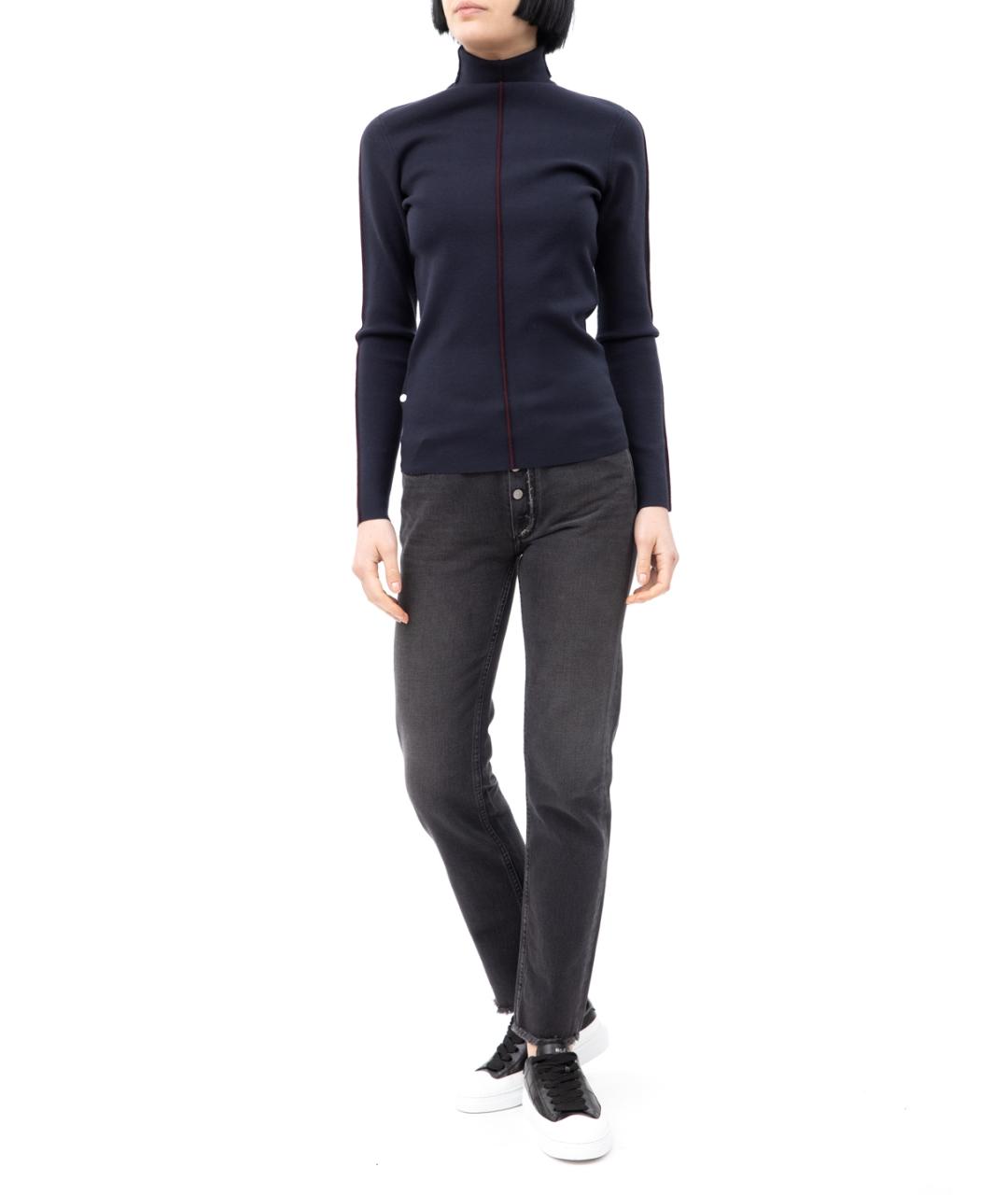 VICTORIA BECKHAM Синяя водолазка, фото 4