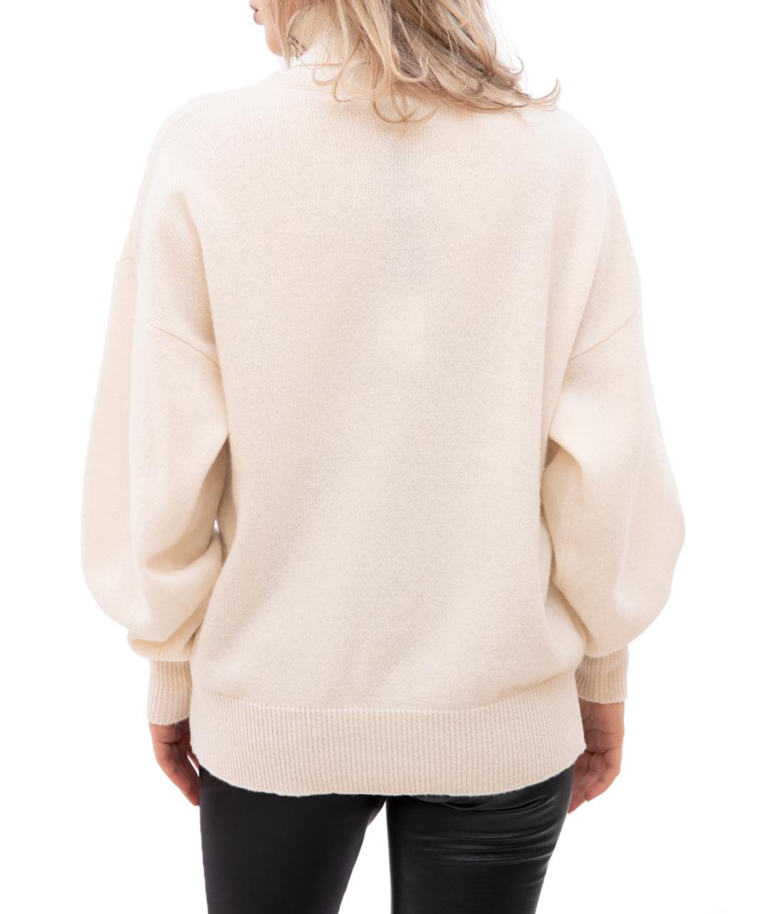 PINKO Белый шерстяной джемпер / свитер, фото 2