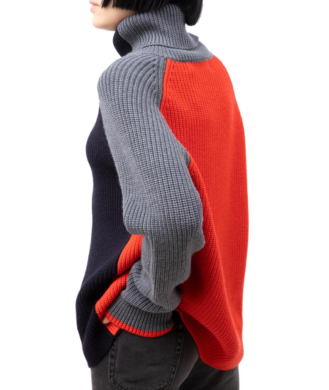 VICTORIA BECKHAM Темно-синий шерстяной джемпер / свитер, фото 5