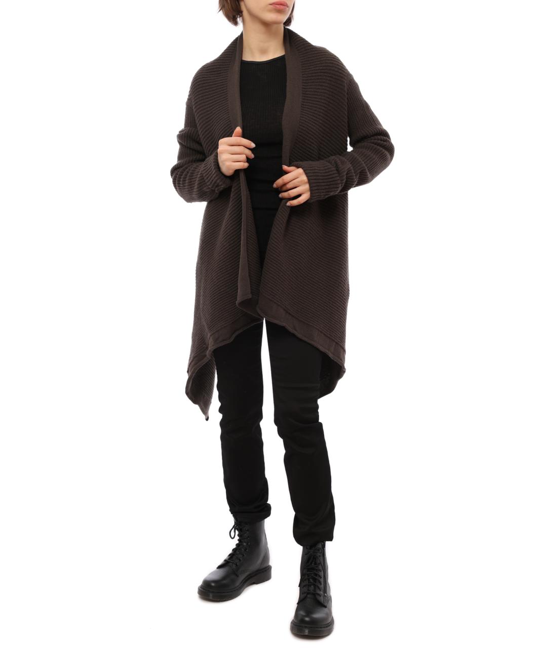 RICK OWENS Серый кардиган, фото 5