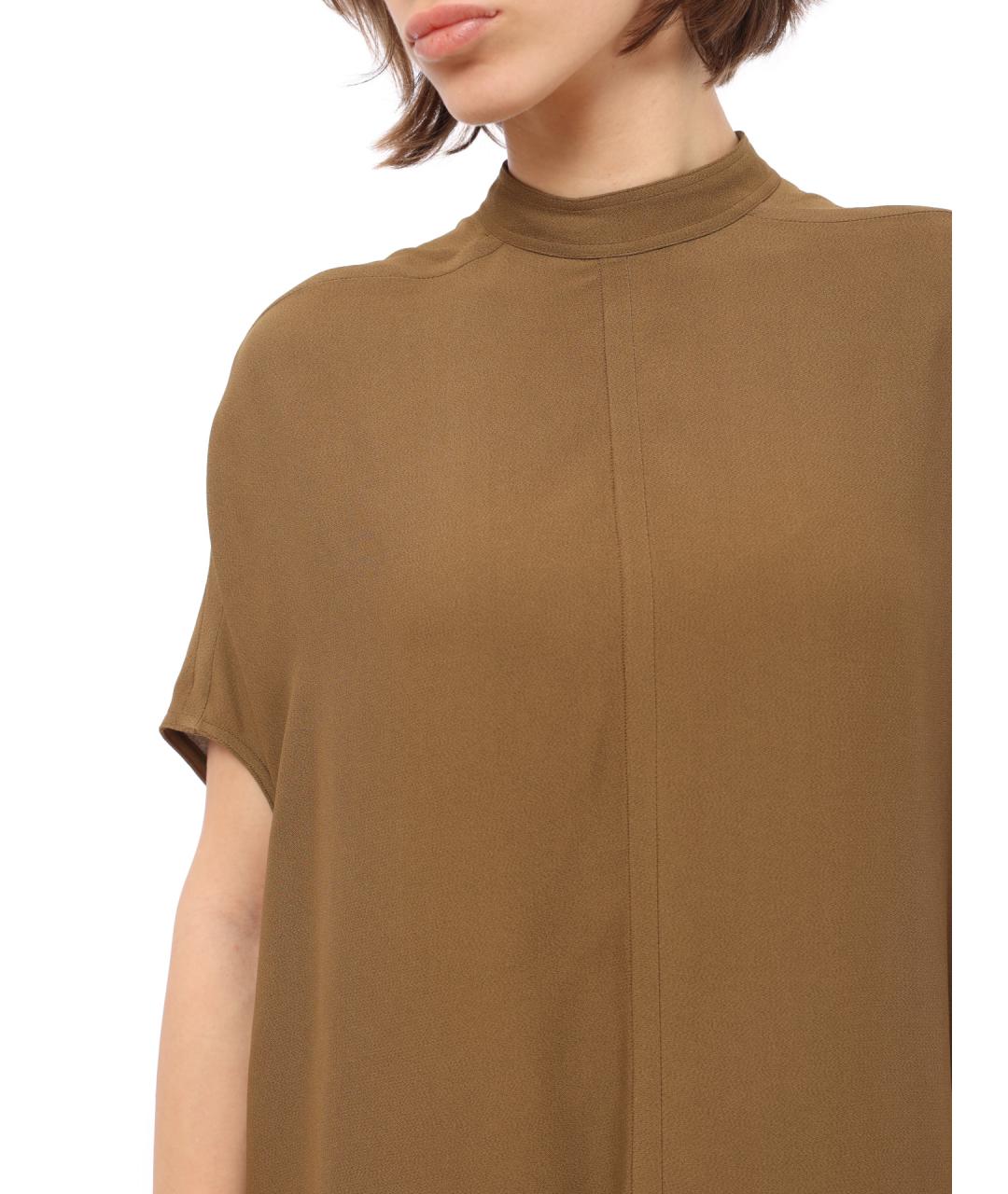 RICK OWENS Горчичный вискозный джемпер / свитер, фото 6